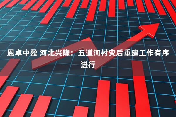 恩卓中盈 河北兴隆：五道河村灾后重建工作有序进行
